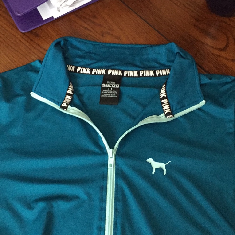 PINK VS 1/4 zip up